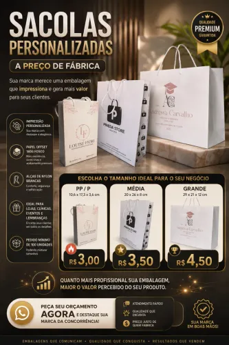 Sacolas de papel 