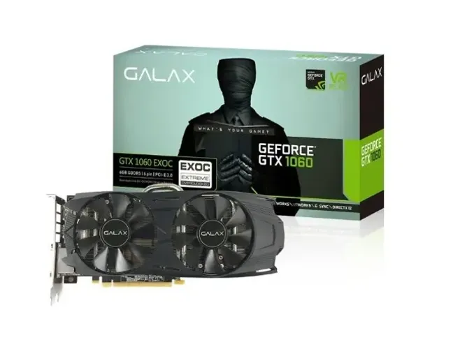 Placa de Vídeo GALAX GeForce GTX 1060 EX OC 6GB GDDR5