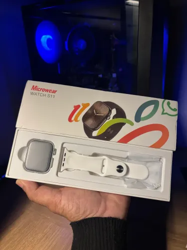 Smartwatch série 11 com duas pulseiras e capinha