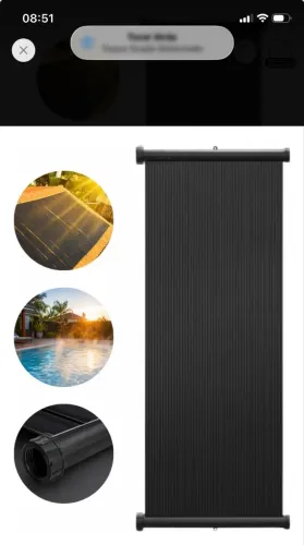 Aquecedor solar 3m x 0.50
