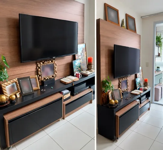 Rack com Painel de Marcenaria - Excelente Estado - 1,90 m