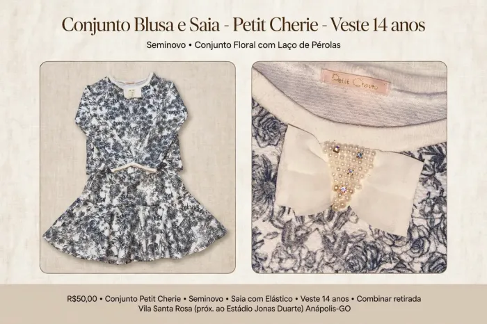 Conjunto de menina-LEIA A DESCRIÇÃO PFV!!!