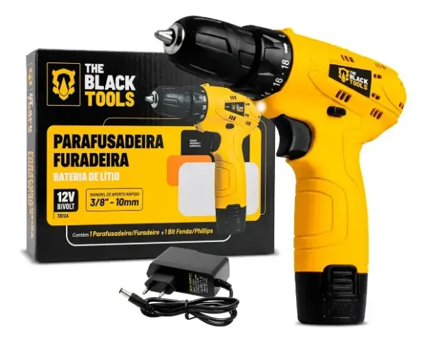 Parafusadeira Furadeira The Black Tools TB12A