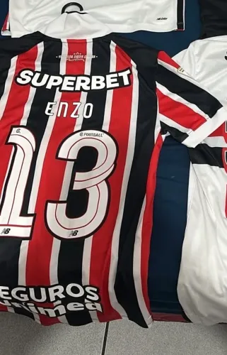 Camisa do São Paulo original autografada