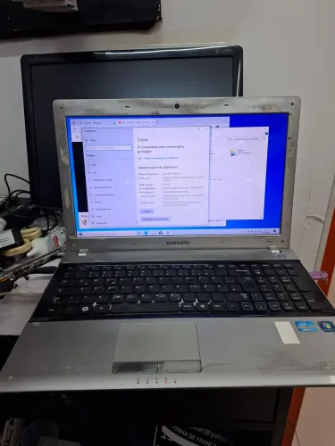 Notebook samsung rv520 i5 8gb de memória ssd 240  leia todo  anúncio 