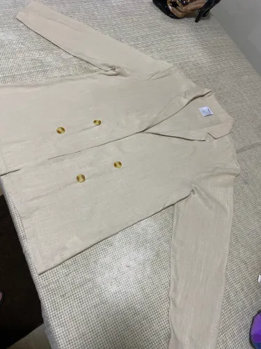 Blazer alongado linho NOVO