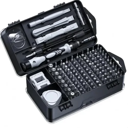 Conjunto Chaves de Fenda 115 Peças Estojo Kit Ferramentas