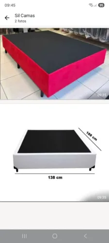 CAMA BOX BASE CASAL PROMOÇÃO 