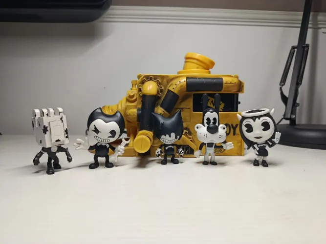 Lote de 4 bonecos Bendy and the Ink Machine