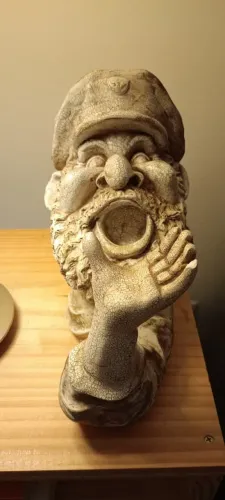 Estátua suporte para garrafa
