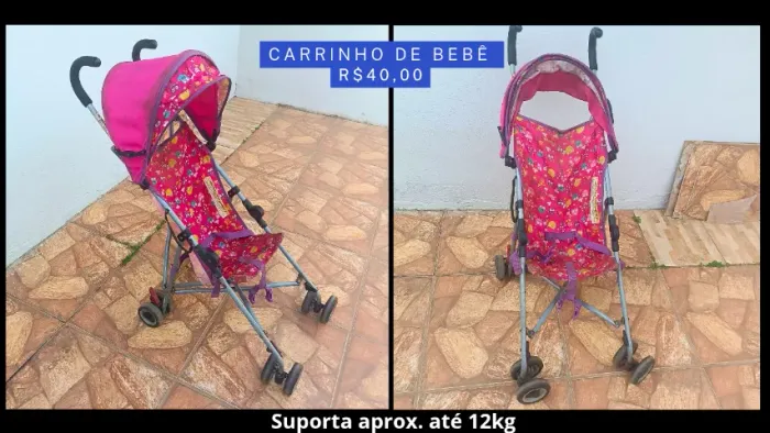 Carrinho de bebê usado