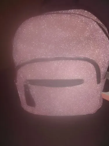 Vende-se Mochila Rosa com Glitter.