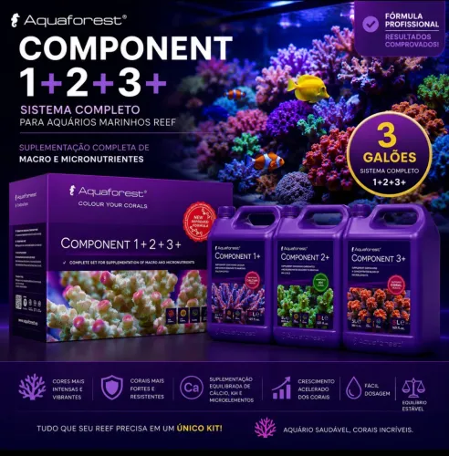 Aquaforest Component 1+2+3+ - Sistema Completo para Aquários Marinhos Reef
