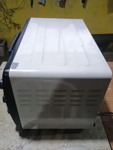 Forno elétrico usado uma única vez.