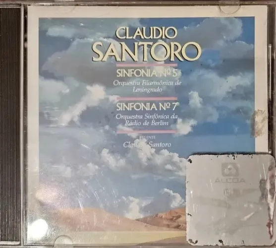 Raro Cd do Claudio Santoro - Sinfonia Nº5 & Sinfonia Nº7 - CBS - Anos 90 - É vintage