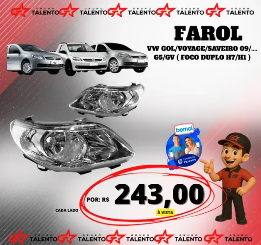 FAROL G5(FOCO DUPLO H7/H1)