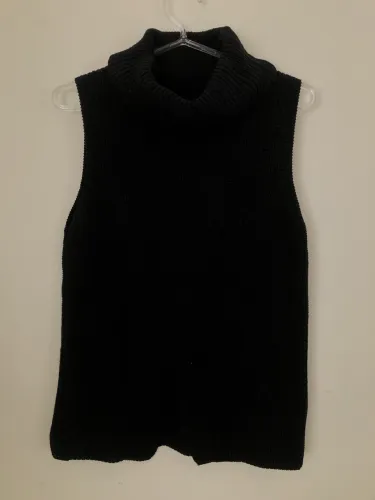 Tricot Animale Gola Alta Sem Manga 