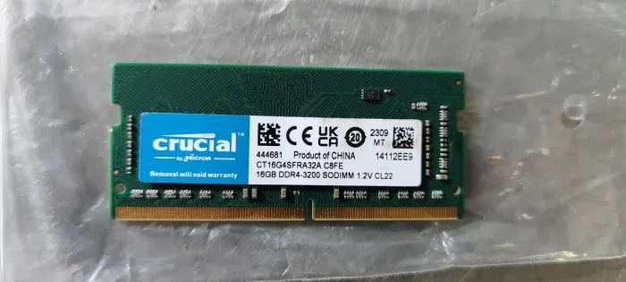 Memória RAM Crucial 16gb DDR4 3200