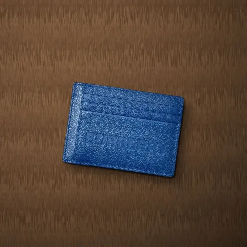 Porta-cartões Burberry ORIGINAL, NOVO, em couro azul ?