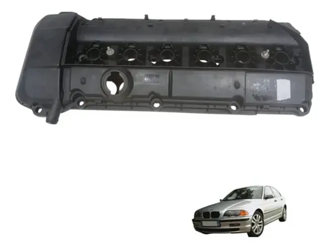 Tampa Comando De Valvulas Cabecote Bmw E46 2.5 1996 2006 Preto