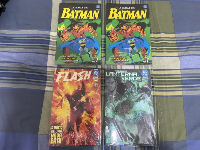 2x Saga do Batman vol. 1 (1ª temporada) + Absolute Flash 1 e Lanterna 1