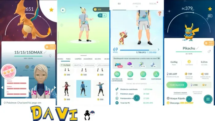 Pokemon go Cont 70Lv Ruchada Ótima top 