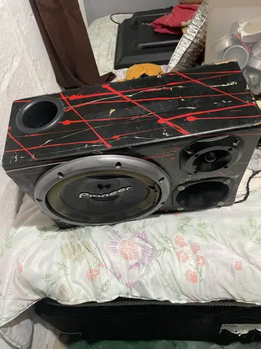 Caixas de som trio com módulo taramps