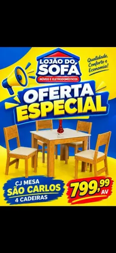 Mesa de 4 cadeiras