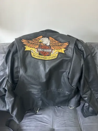 Jaqueta de Couro Legítimo + Colete Customizado (Tamanho GG)