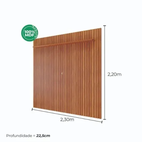 Painel Ripado Maragogi 230 para Tvs ate 84" - Permobili Painel Ripado Maragogi 230 para Tv