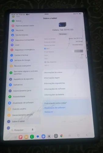 Tablet Samsung Galaxy Tab S9 FE 5G 128GB