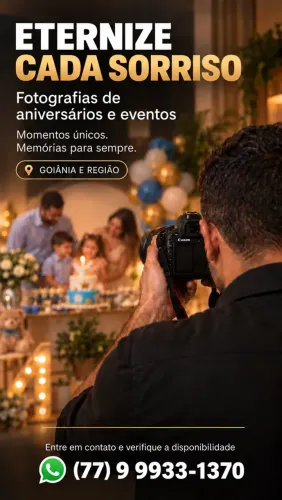 Fotógrafo para Aniversários, Festas e Eventos | Goiânia e Região