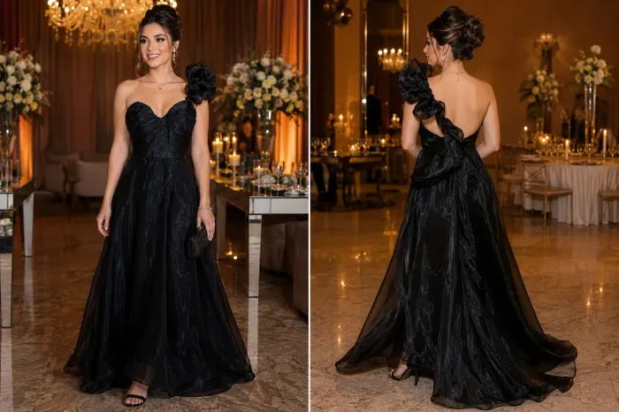 Vestido de festa longo n° 42
