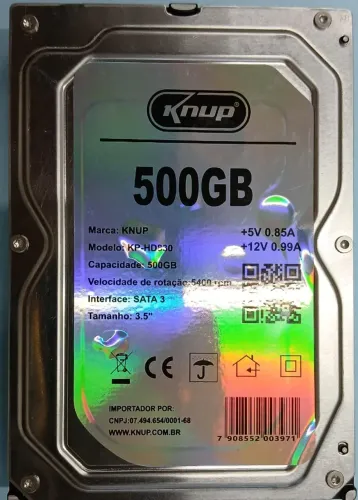 HD Knup 500 GB DVR/CFTV
