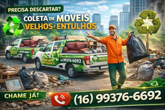 Descartar coletas descarte limpeza móveis velhos em geral