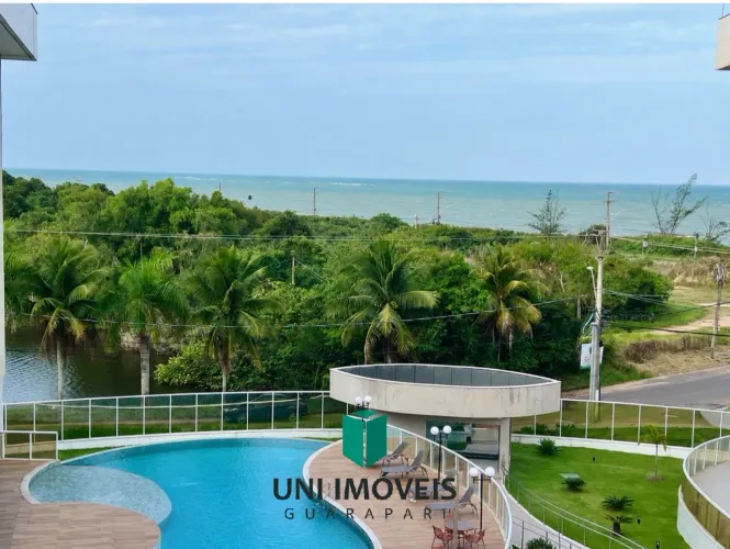 Apartamento 3 Quartos 2 Vagas na Enseada Azul Guarapari com Varanda e Vista para o Mar
