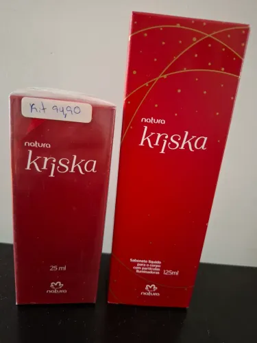 Kit natura colonia e sabonete líquido Kriska 