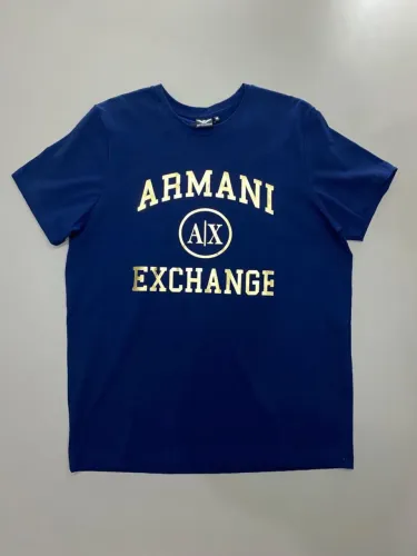 Camiseta AX Azul Marinho/ Dourada