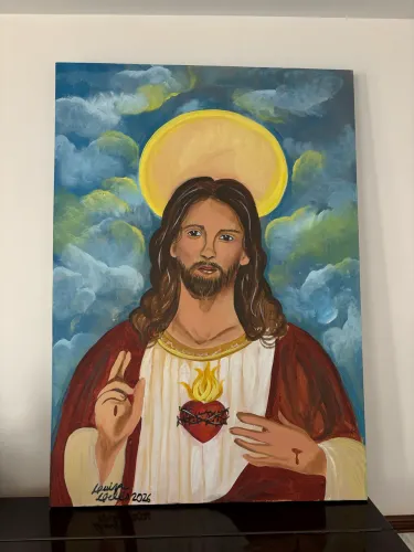 Quadro Autoral - Sagrado Coração de Jesus