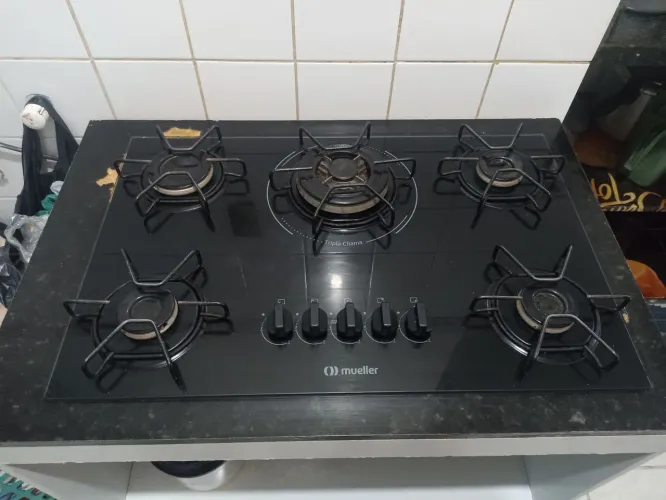 Cooktop 5 bocas tripla chama da Mueller 