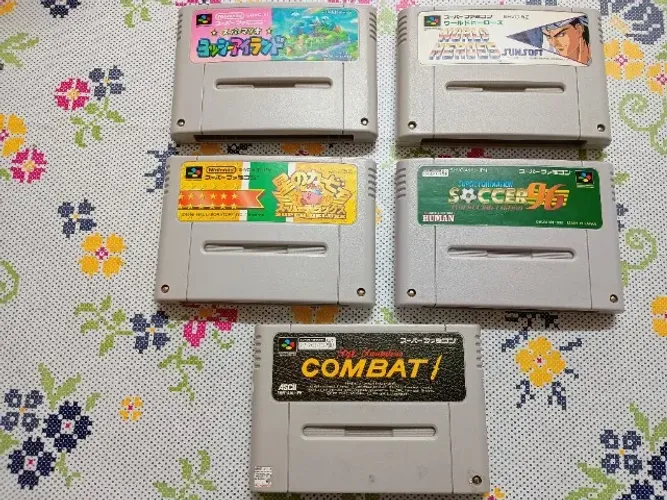 Coleção Cartuchos Super Famicom