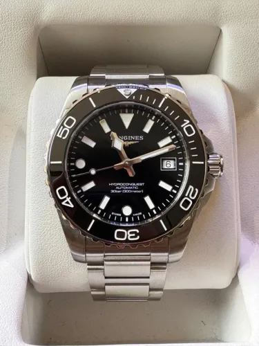 Longines Hydroconquest Preto 2026 39mm
