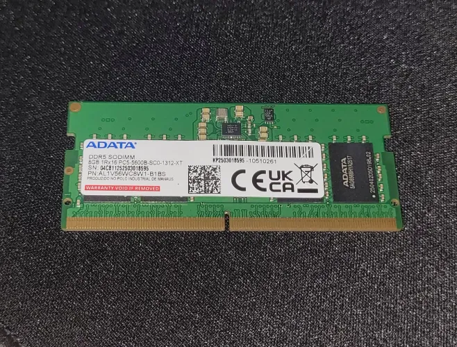 Memória RAM ADATA / Lenovo DDR5 8GB 5600MHz SO-DIMM