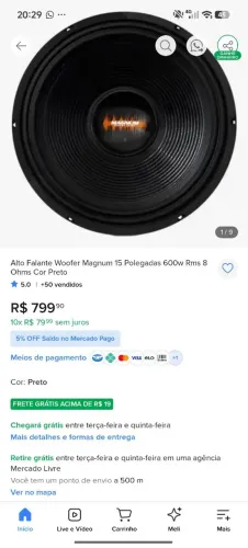 Vendo 2 altos falantes magnum 600 RMS