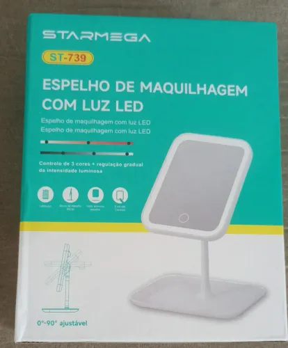 Espelho maquiagem com Led