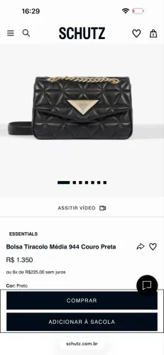 BOLSA SCHUTZ NOVA OPORTUNIDADE
