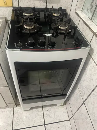 Fogão mesa de vidro