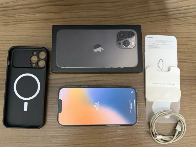 iPhone 13 Pro Max 128GB Grafite - Excelente Estado + Caixa Completa