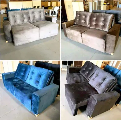 SOFÁS NOVOS 2 Lugares ou 5 lugares Tecido Suede Retrátil e modulado