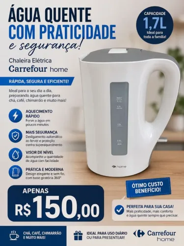 Vendo chaleira elétrica 